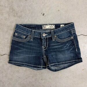 Vintage Y2K Bke Stella Low Rise Mini Denim Shorts Women's Embroidered